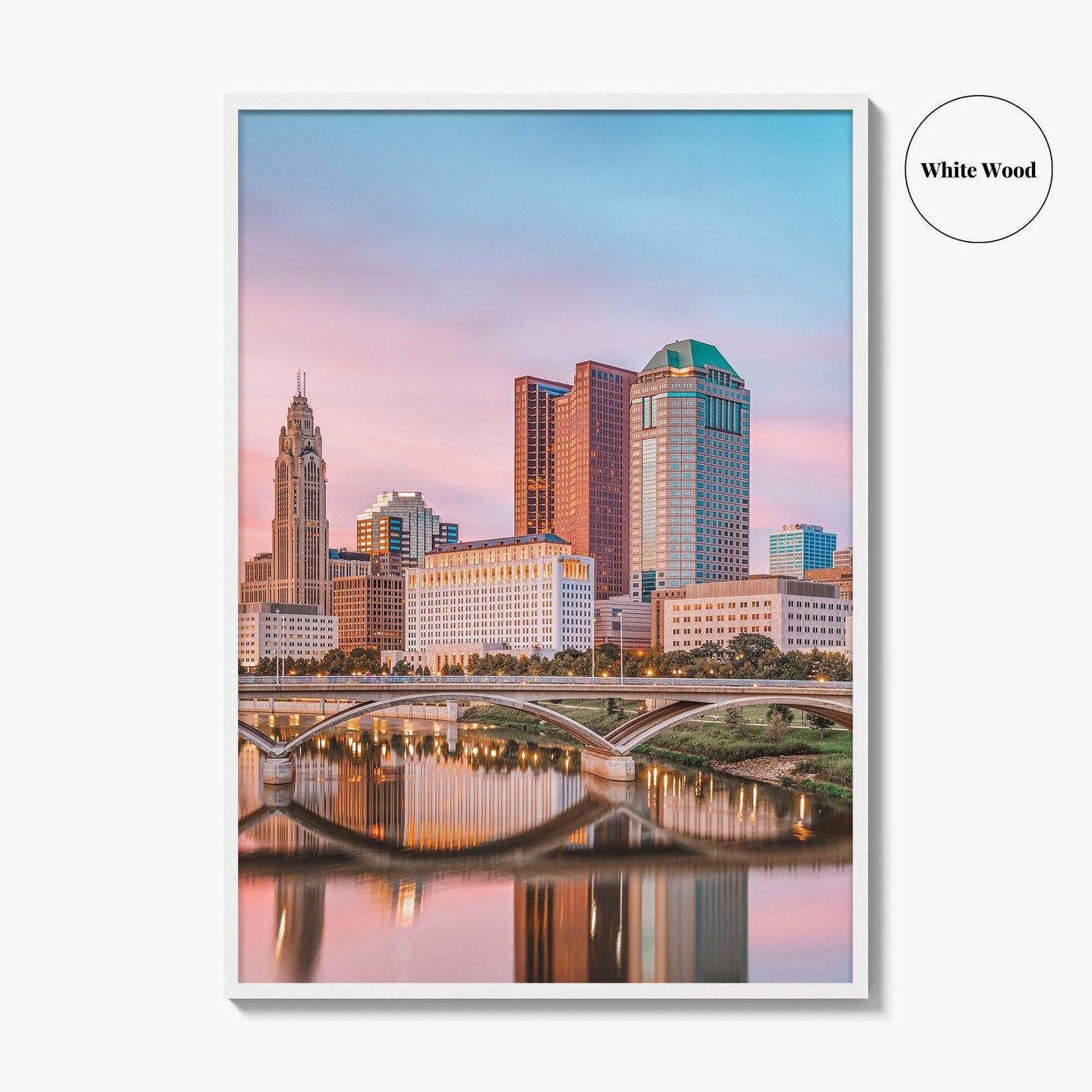 Columbus Ohio Skyline Fine Art Photo Print, Poster, USA Wall Decor
