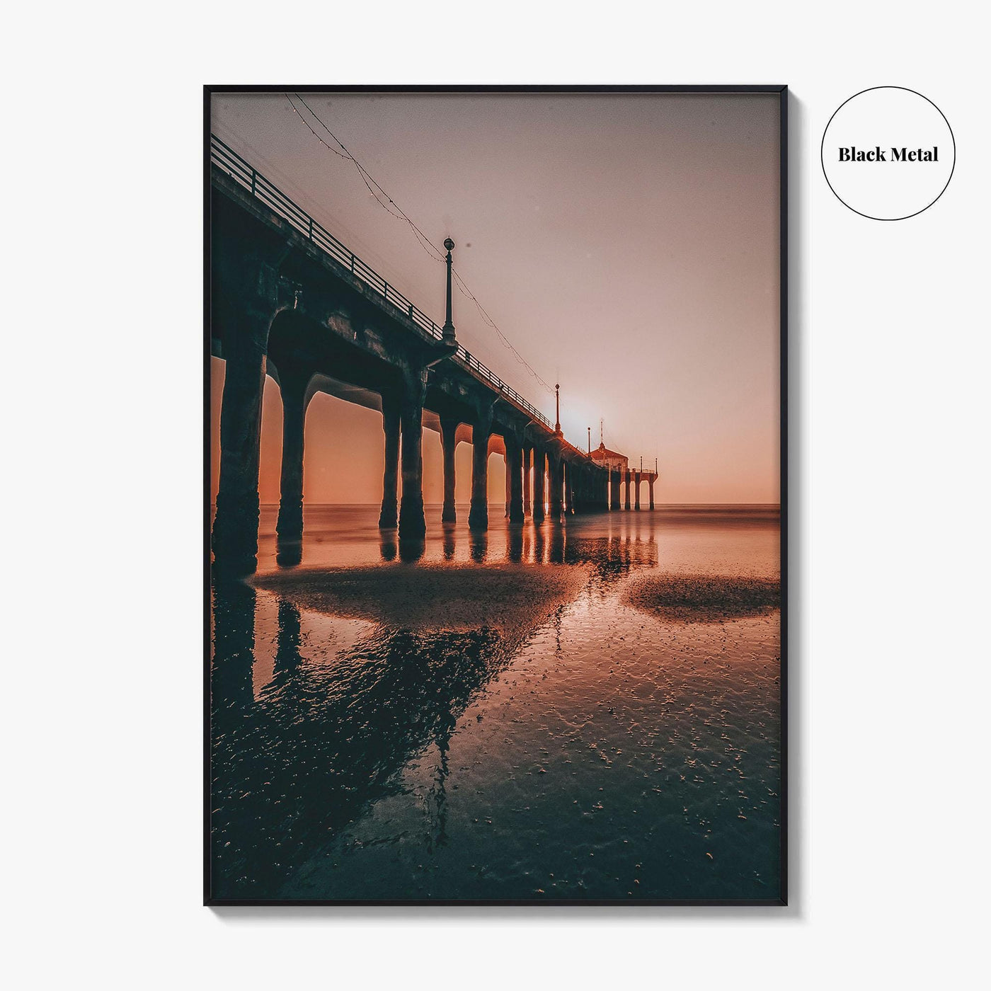 Manhattan Beach Fine Art Photo Print, Pier, Los Angeles, California, USA Wall Decor Poster