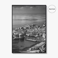 Dubrovnik Black and White Fine Art Photo Print, Old Town Croatia Poster Europe Decor