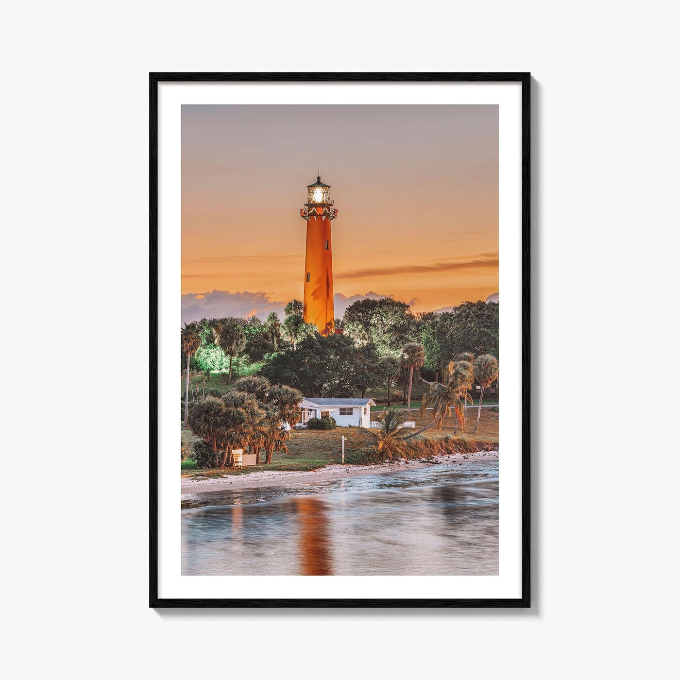 Jupiter Fine Art Photo Print, Inlet Lighthouse, Florida Wall Decor Poster, USA