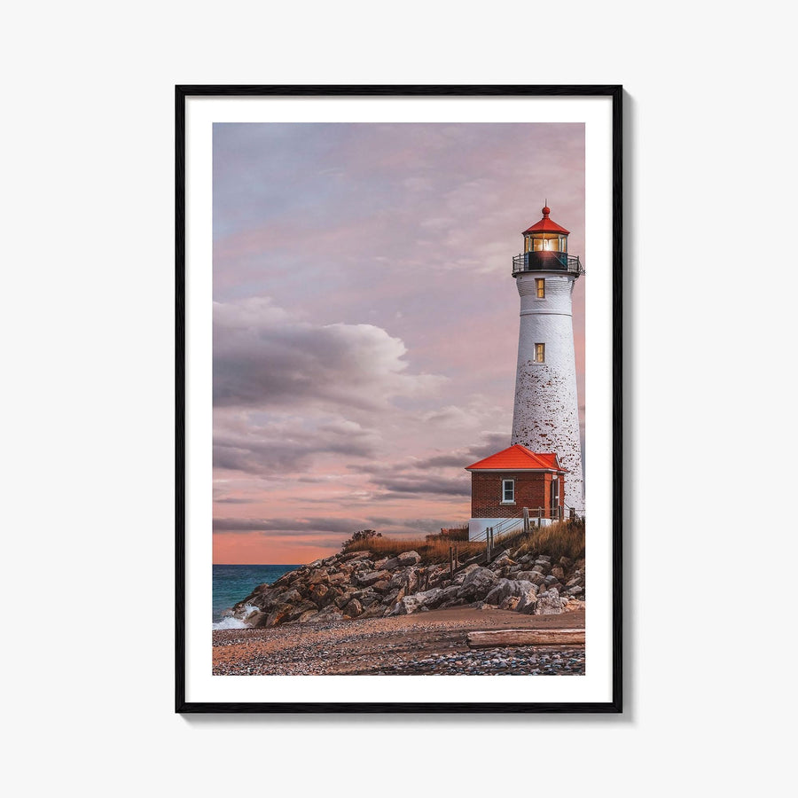 Crisp Point Lighthouse Fine Art Photo Print, Lake Superior, Upper Peninsula Michigan, Poster, USA