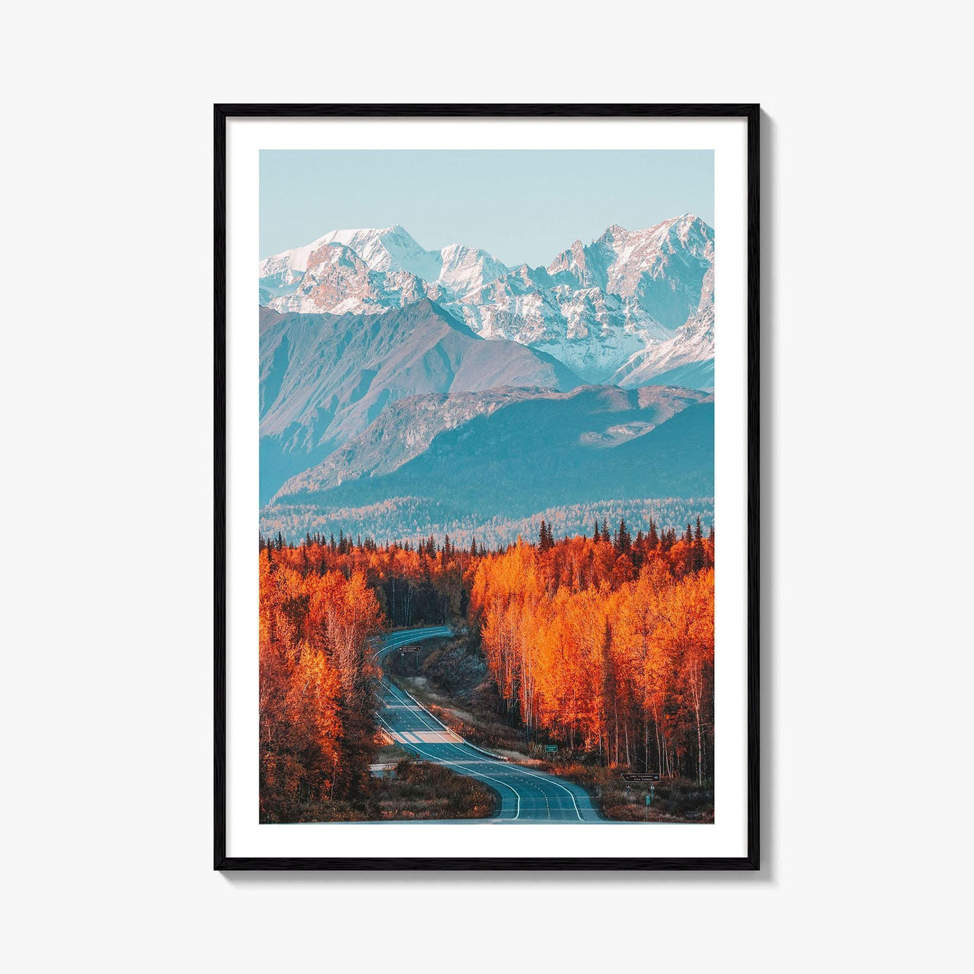 Denali Fine Art Photo Print, Mt Foraker, Alaska Range, Parks Highway, USA Poster