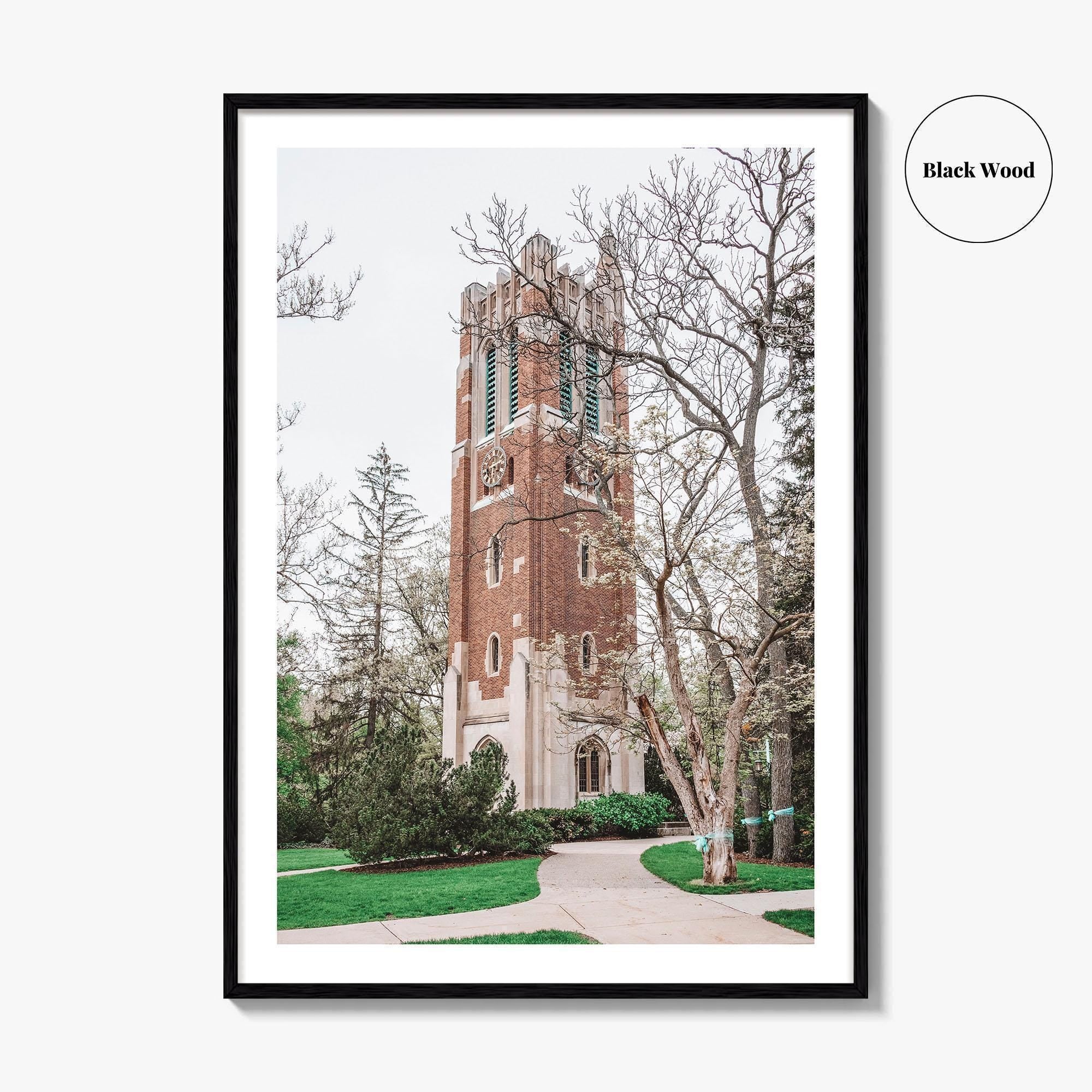 East Lansing Michigan Fine Art Photo Print, Beaumont Tower, Michigan State University, Poster