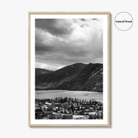 Estes Park Black and White Fine Art Photo Print, Lake Estes, Colorado, RMNP Poster