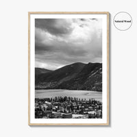 Estes Park Black and White Fine Art Photo Print, Lake Estes, Colorado, RMNP Poster