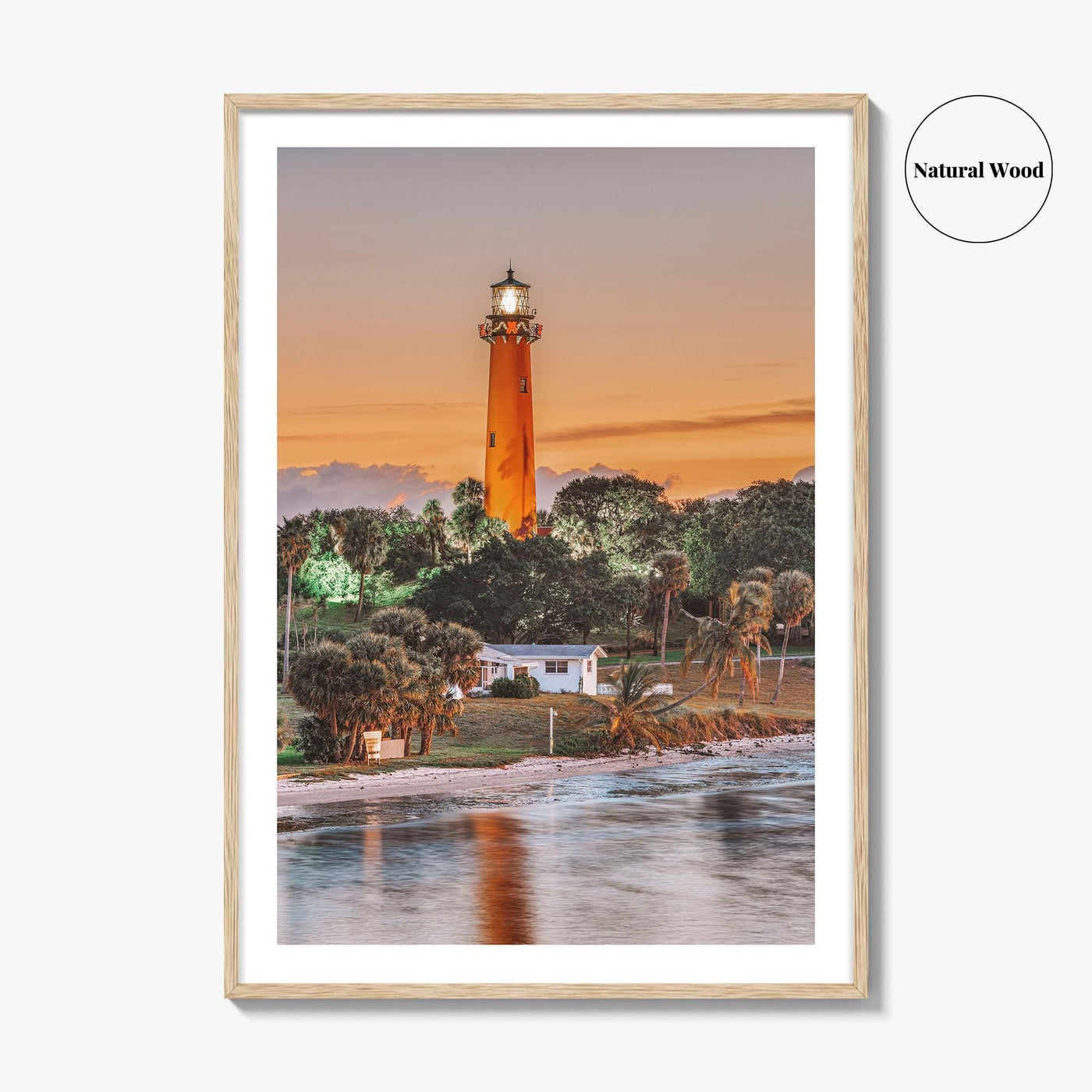 Jupiter Fine Art Photo Print, Inlet Lighthouse, Florida Wall Decor Poster, USA