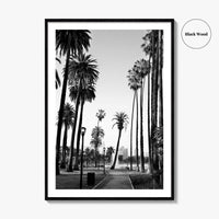 Los Angeles Skyline Black and White Fine Art Photo Print, Downtown, LA, California, USA
