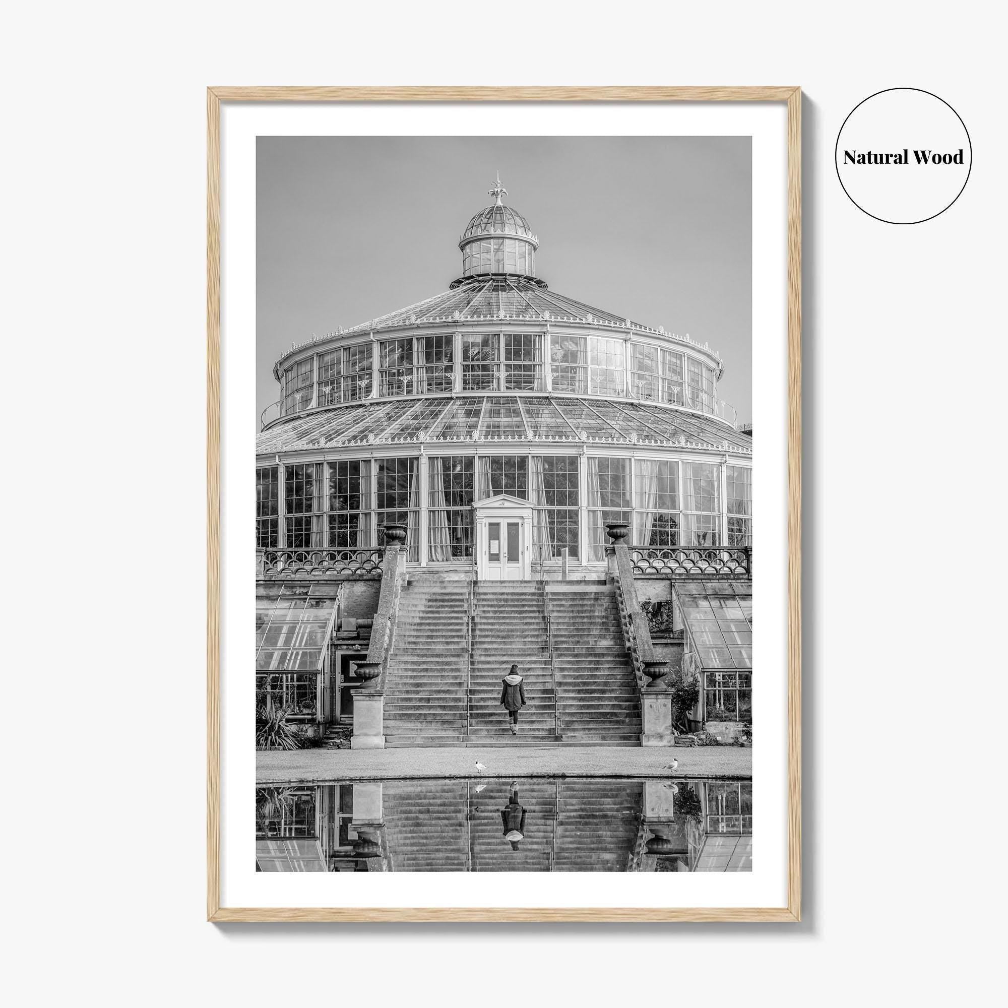 Botanisk Have Black and White Fine Art Photo Print, Copenhagen Botanical Garden Denmark Poster
