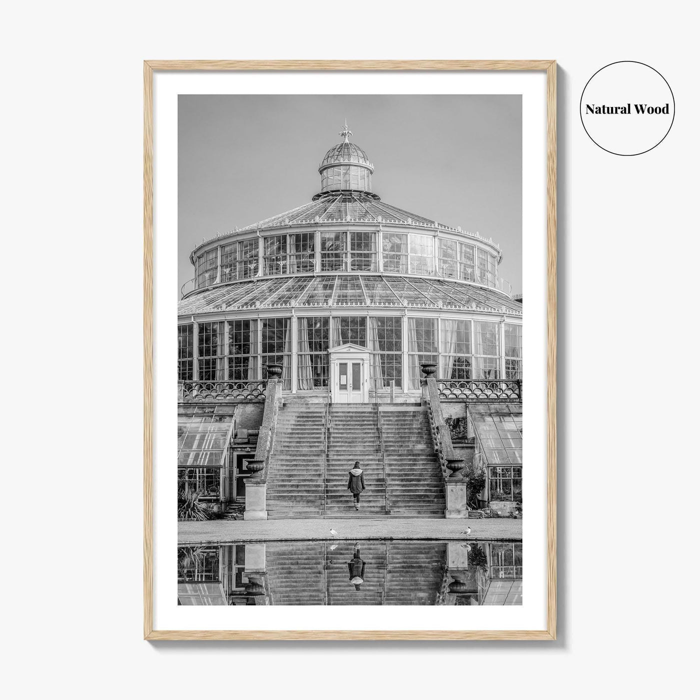 Botanisk Have Black and White Fine Art Photo Print, Copenhagen Botanical Garden Denmark Poster