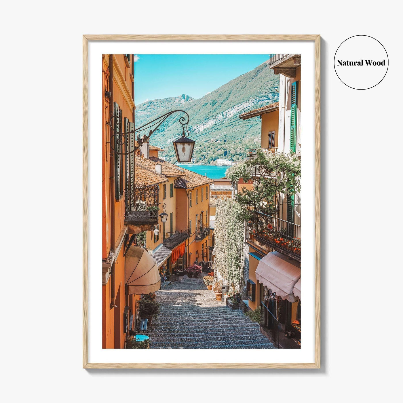 Bellagio Fine Art Photo Print, Lake Como Italy, Old Town Street Wall Decor Poster