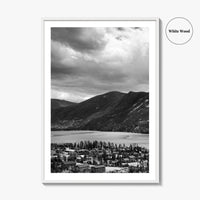 Estes Park Black and White Fine Art Photo Print, Lake Estes, Colorado, RMNP Poster