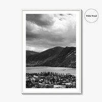 Estes Park Black and White Fine Art Photo Print, Lake Estes, Colorado, RMNP Poster