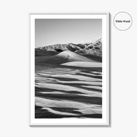 Great Sand Dunes Black and White Fine Art Photo Print, Colorado Poster