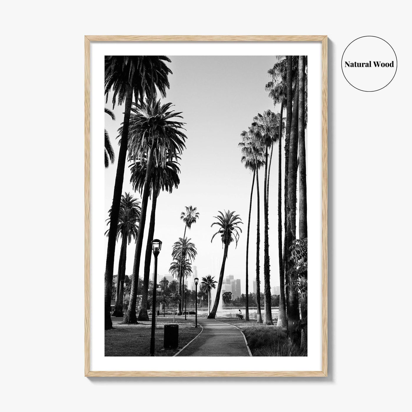 Los Angeles Skyline Black and White Fine Art Photo Print, Downtown, LA, California, USA