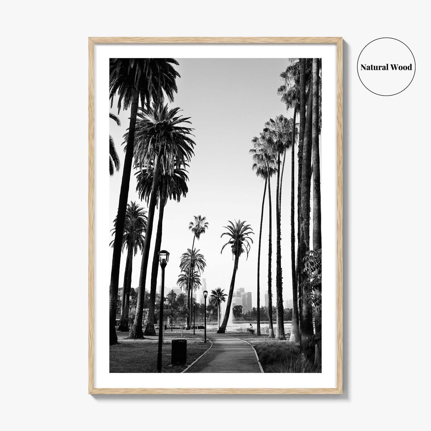 Los Angeles Skyline Black and White Fine Art Photo Print, Downtown, LA, California, USA