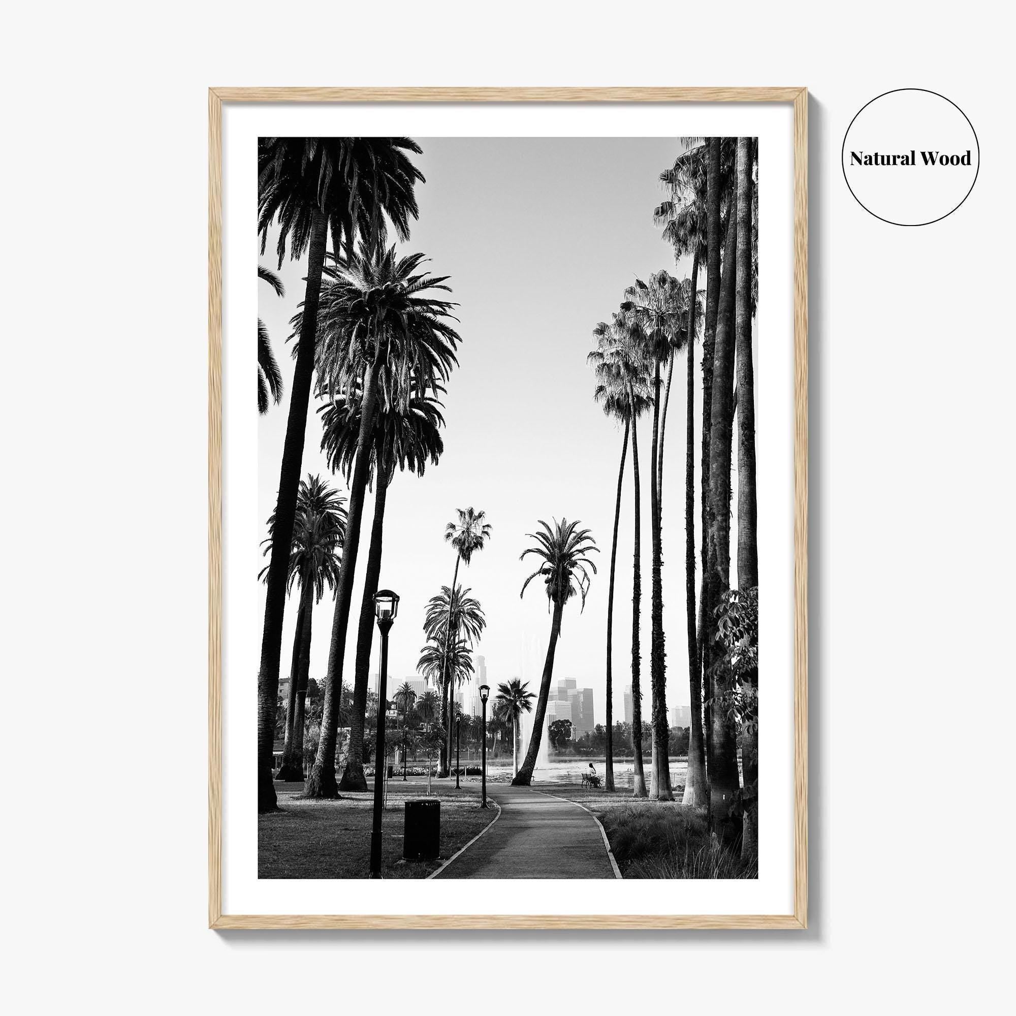 Los Angeles Skyline Black and White Fine Art Photo Print, Downtown, LA, California, USA
