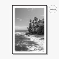 Costa Rica Black and White Fine Art Photo Print, Manzanillo Caribbean Puerto Viejo Poster