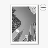 Dallas Skyline Black and White Fine Art Photo Print, Downtown Texas Poster