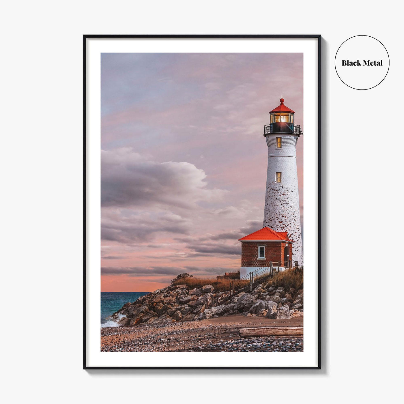 Crisp Point Lighthouse Fine Art Photo Print, Lake Superior, Upper Peninsula Michigan, Poster, USA