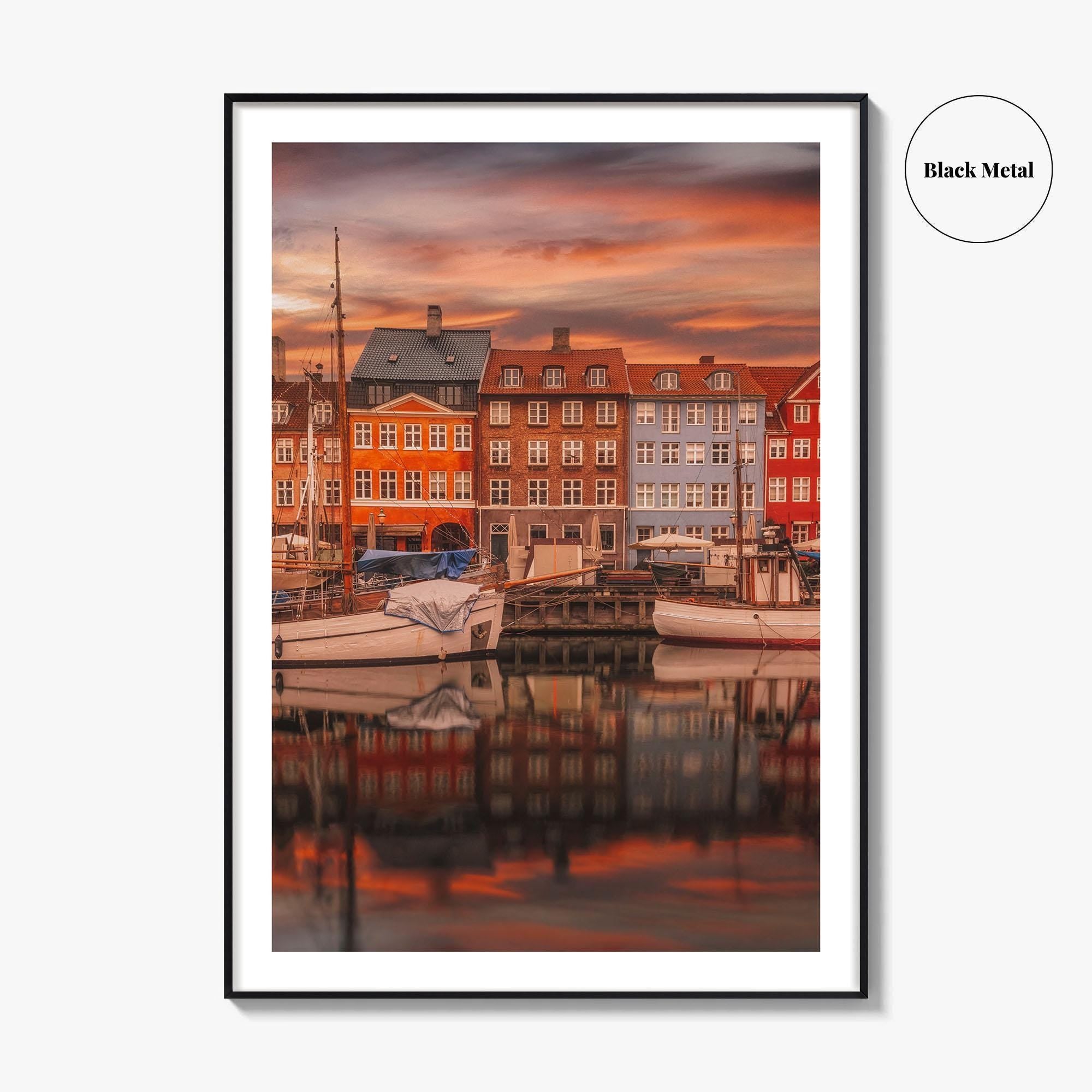 Copenhagen Fine Art Photo Print, Nyhavn, København, Denmark Wall Poster