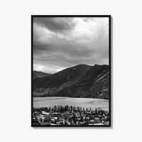 Estes Park Black and White Fine Art Photo Print, Lake Estes, Colorado, RMNP Poster