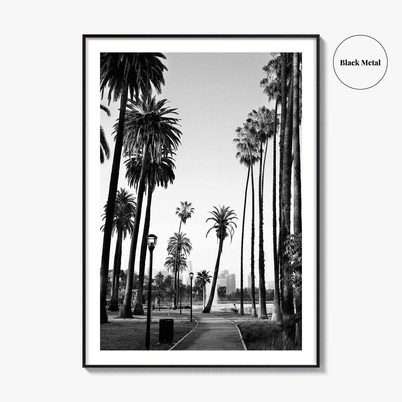Los Angeles Skyline Black and White Fine Art Photo Print, Downtown, LA, California, USA
