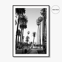 Los Angeles Skyline Black and White Fine Art Photo Print, Downtown, LA, California, USA