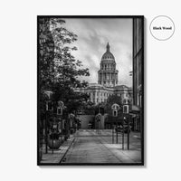 Denver Black and White Fine Art Photo Print, 16th Street Colorado Poster