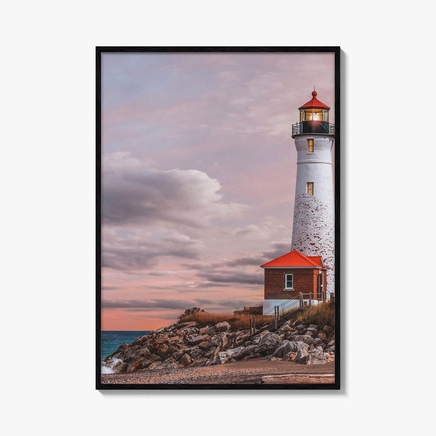 Crisp Point Lighthouse Fine Art Photo Print, Lake Superior, Upper Peninsula Michigan, Poster, USA