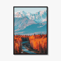 Denali Fine Art Photo Print, Mt Foraker, Alaska Range, Parks Highway, USA Poster
