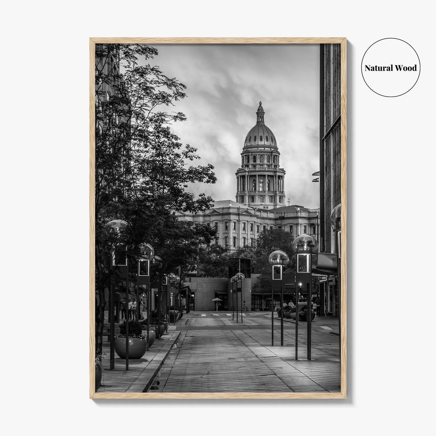 Denver Black and White Fine Art Photo Print, 16th Street Colorado Poster