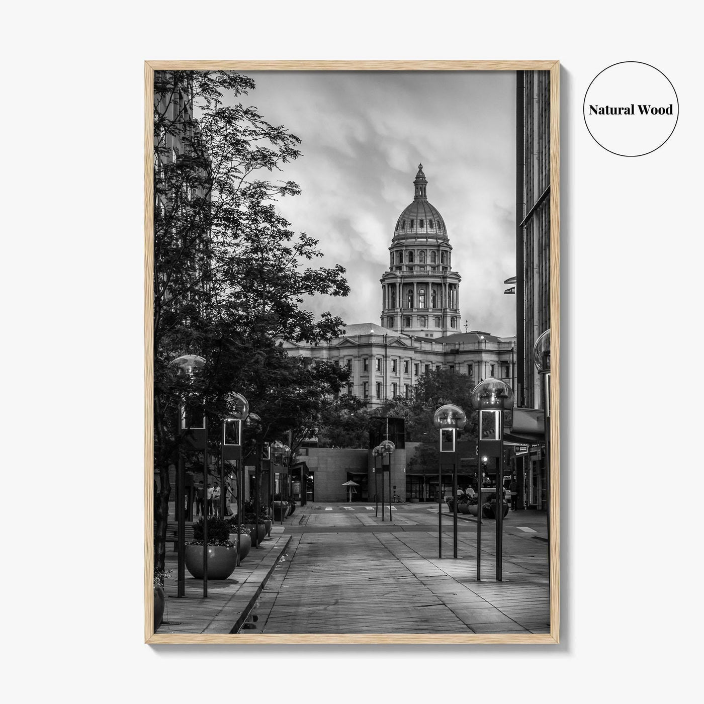 Denver Black and White Fine Art Photo Print, 16th Street Colorado Poster