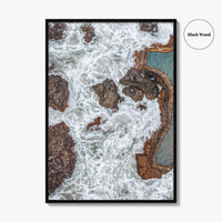 El Salvador Fine Art Photo Print, Pacific Coast Aerial Poster, Central America