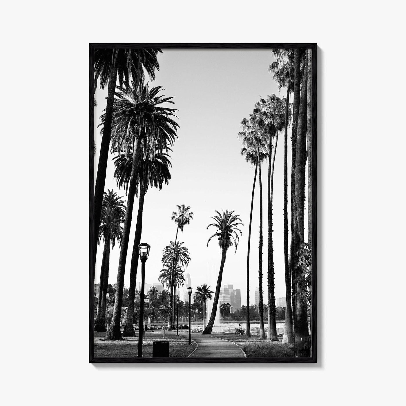 Los Angeles Skyline Black and White Fine Art Photo Print, Downtown, LA, California, USA