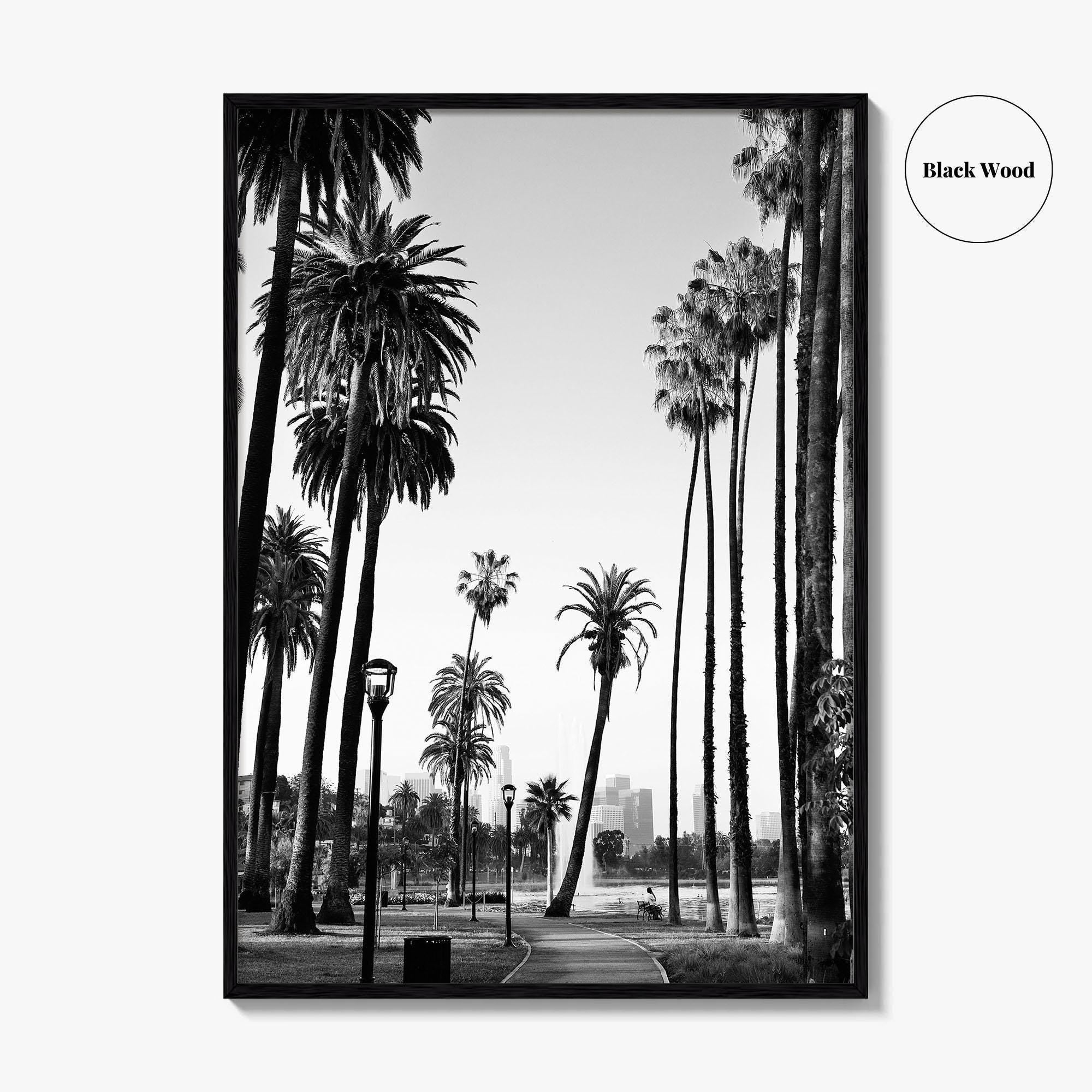 Los Angeles Skyline Black and White Fine Art Photo Print, Downtown, LA, California, USA