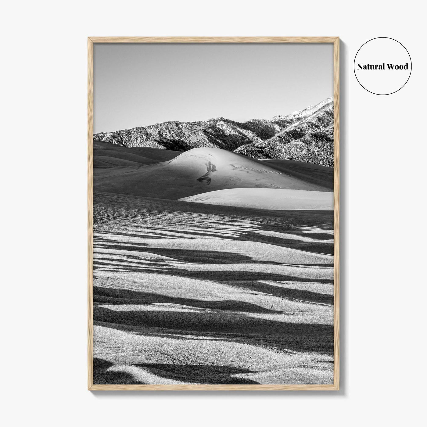 Great Sand Dunes Black and White Fine Art Photo Print, Colorado Poster