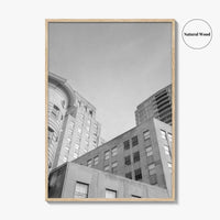 Durham NC Skyline Black and White Fine Art Photo Print, Wall Poster, USA