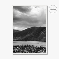 Estes Park Black and White Fine Art Photo Print, Lake Estes, Colorado, RMNP Poster