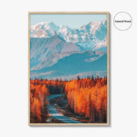 Denali Fine Art Photo Print, Mt Foraker, Alaska Range, Parks Highway, USA Poster