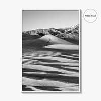 Great Sand Dunes Black and White Fine Art Photo Print, Colorado Poster