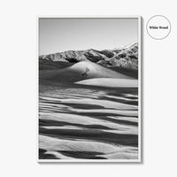 Great Sand Dunes Black and White Fine Art Photo Print, Colorado Poster