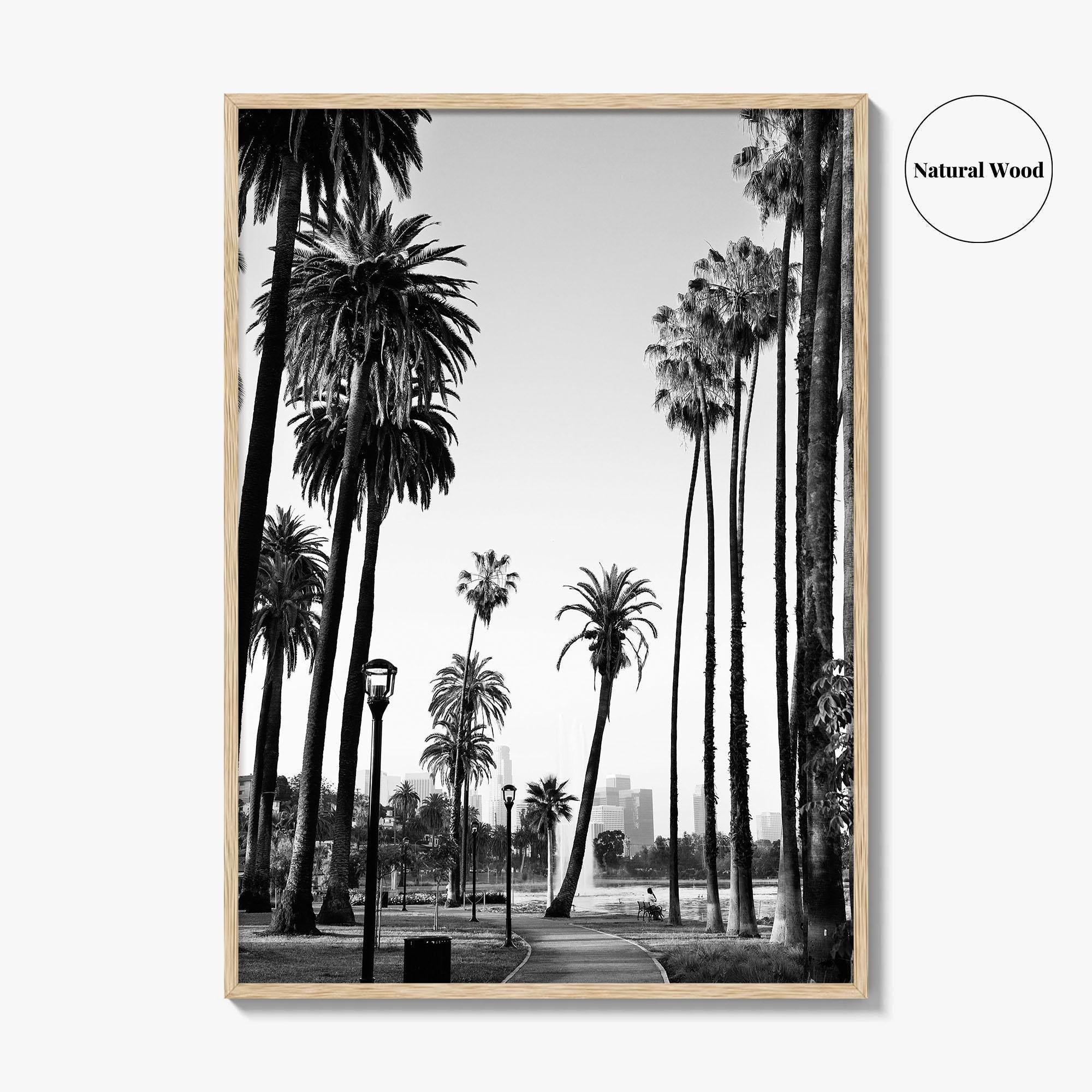 Los Angeles Skyline Black and White Fine Art Photo Print, Downtown, LA, California, USA