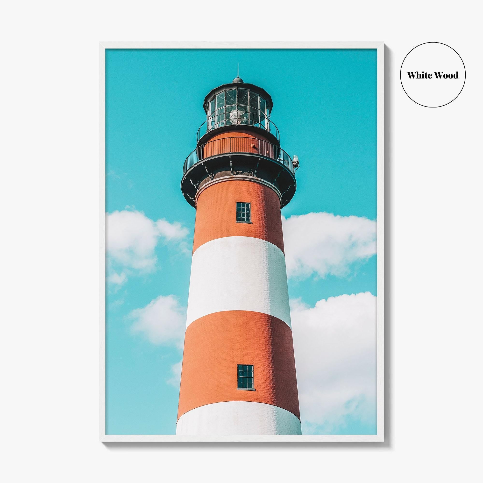 Chincoteague Island Fine Art Photo Print, Assateague Lighthouse, Virginia USA, Photo Poster