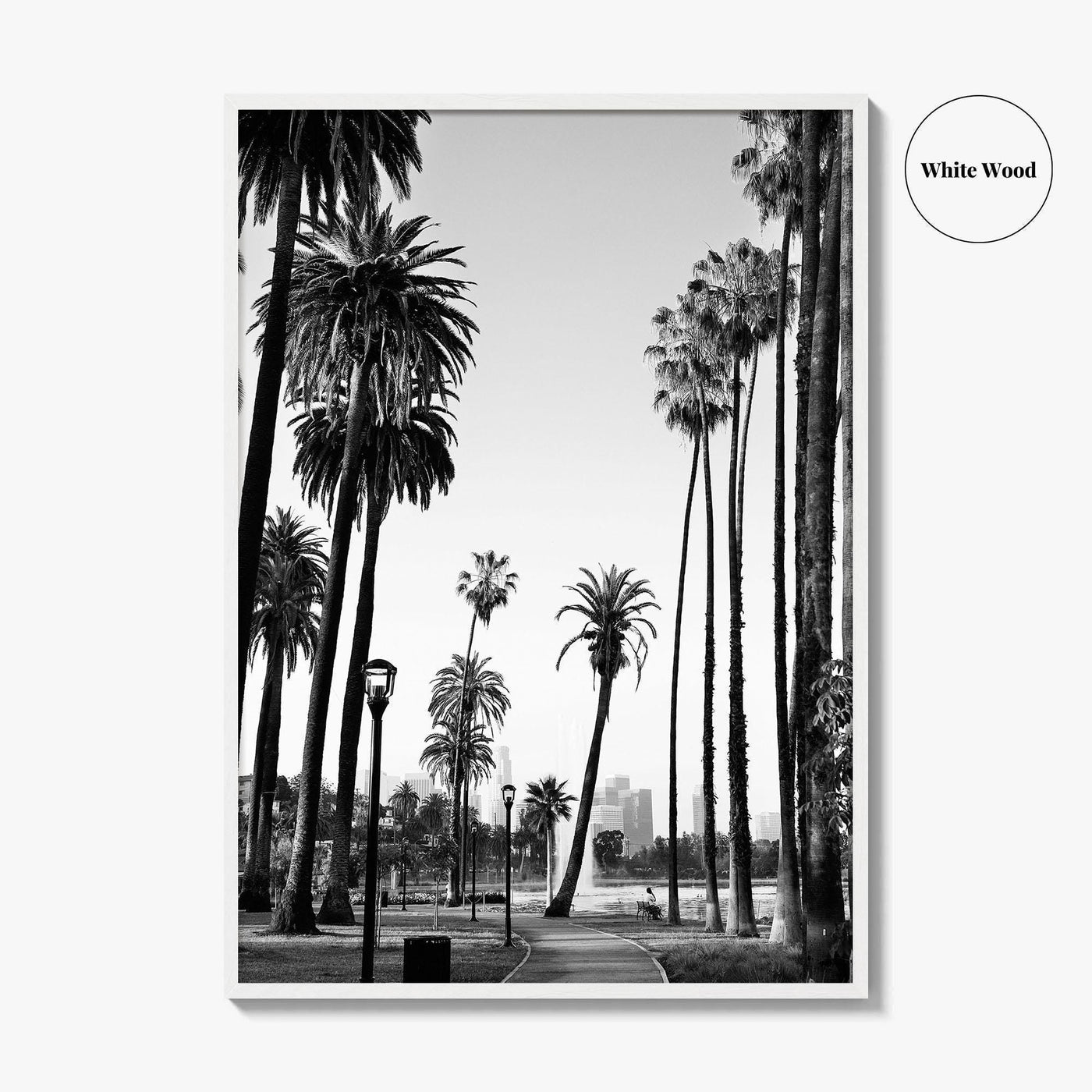 Los Angeles Skyline Black and White Fine Art Photo Print, Downtown, LA, California, USA