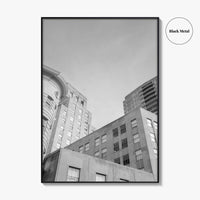 Durham NC Skyline Black and White Fine Art Photo Print, Wall Poster, USA