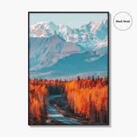 Denali Fine Art Photo Print, Mt Foraker, Alaska Range, Parks Highway, USA Poster