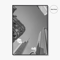 Dallas Skyline Black and White Fine Art Photo Print, Downtown Texas Poster