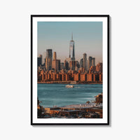 Greenpoint Skyline Fine Art Photo Print, Lower Manhattan, Brooklyn NYC Wall Decor Poster