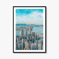 Hong Kong Skyline Fine Art Photo Print, Victoria Harbour, HK, China, Wall Decor
