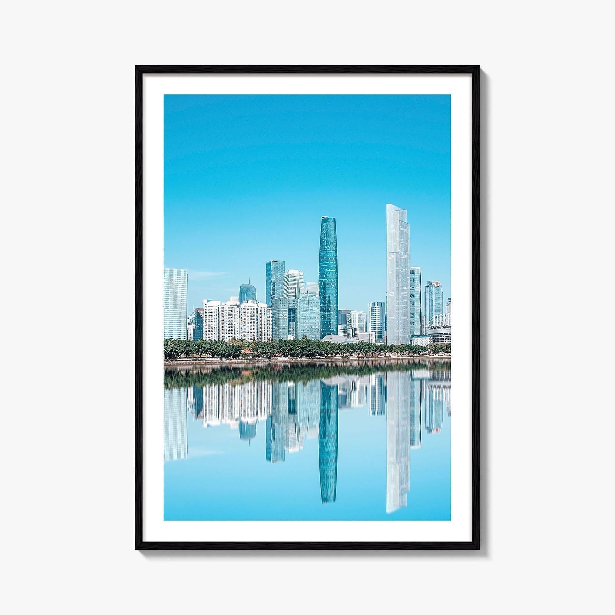 Guangzhou Fine Art Photo Print, China City Architecture, Guangdong, Canton Wall Decor Poster